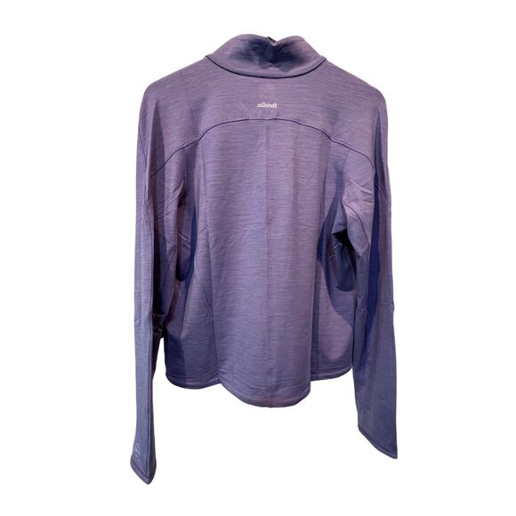 Allbirds Top Wmns XSmall Quarter Zip Pullover Sweatshirt Mid Layer Run Purple - Picture 2 of 13